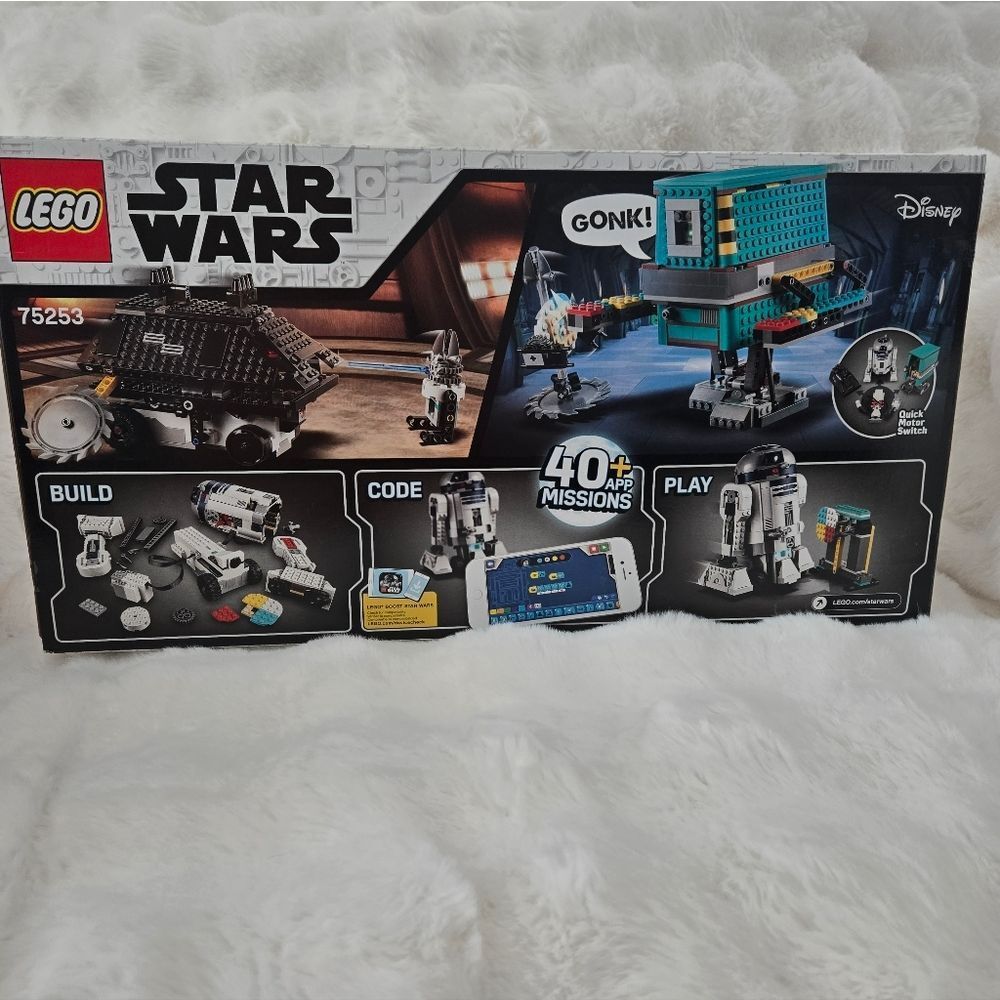 LEGO Star Wars R2-D2 & Gonk Droid Kids Toy Set - Teal/Black/White
